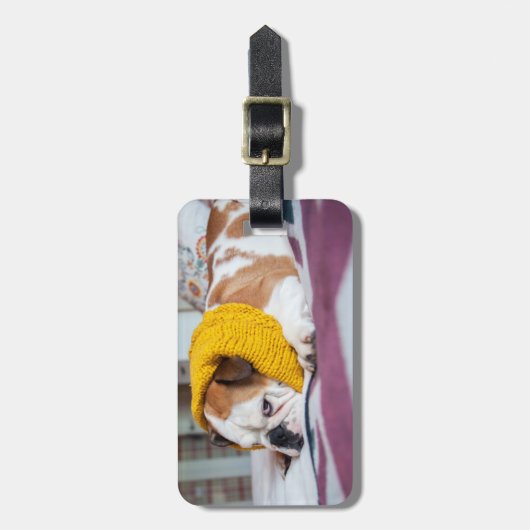Getty Afbeeldingen | Engelse Bulldog Bagagelabel (Voorkant verticaal)
