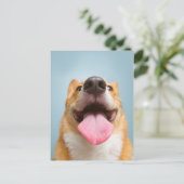 Getty Afbeeldingen | Heel Happy Corgi Briefkaart (Staand voorkant)