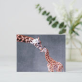 Getty Afbeeldingen | Moeder en Baby Giraffe Briefkaart (Staand voorkant)