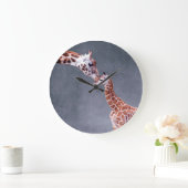 Getty Afbeeldingen | Moeder en Baby Giraffe Grote Klok (Huis)