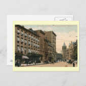 Getty Square, Yonkers, Vintage van New York Briefkaart (Voorkant / Achterkant)