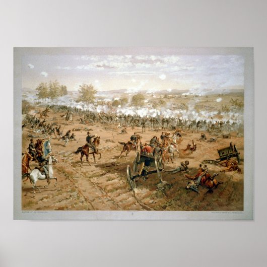 Gettysburg 1-3 juli 1863 poster (Voorkant)