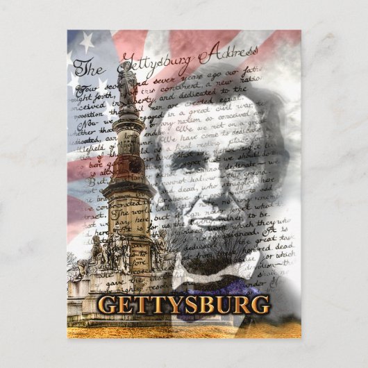 Gettysburg Address Briefkaart (Voorkant)