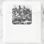 Gettysburg Adres, Abraham Lincoln Vierkante Sticker (Tas)