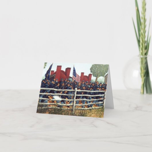 Gettysburg, bataille à la carte de note de (Devant)