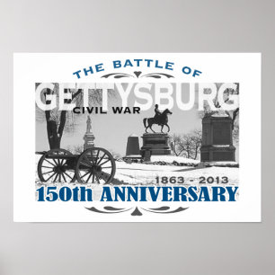 Gettysburg Battle 150 Jubileum Poster