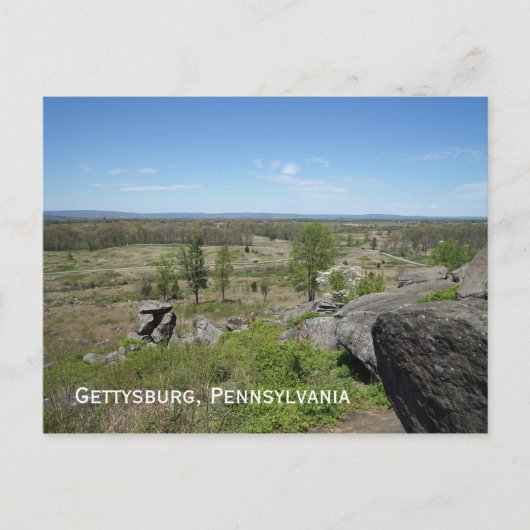 Gettysburg Battlefield Briefkaart (Voorkant)