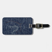 Gettysburg Battlefield Civil War Map (1863) Bagagelabel (Voorkant horizontaal)