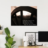 Gettysburg: Canon & Sunset met Memorial - Poster (Thuiskantoor)