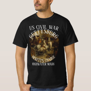 GETTYSBURG IS EEN AMERIKAANSE BURGEROORLOG T-SHIRT