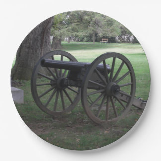 Gettysburg-kanon voor de burgeroorlog papieren bordje
