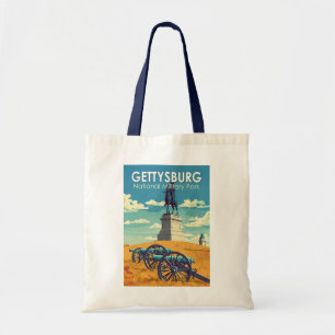 Gettysburg National Military Park Reis Kunst Retro Tote Bag
