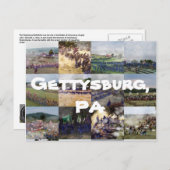 Gettysburg, PA Briefkaart (Voorkant / Achterkant)