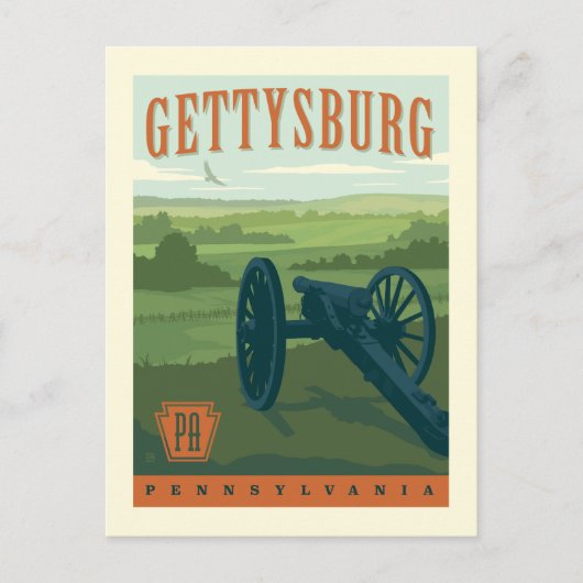 Gettysburg, Pennsylvania Briefkaart (Voorkant)