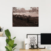 Gettysburg - Poster du champ de bataille #1 (Bureau à domicile)