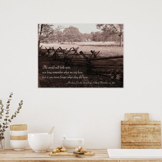 Gettysburg - Poster du champ de bataille #2 (Cuisine)