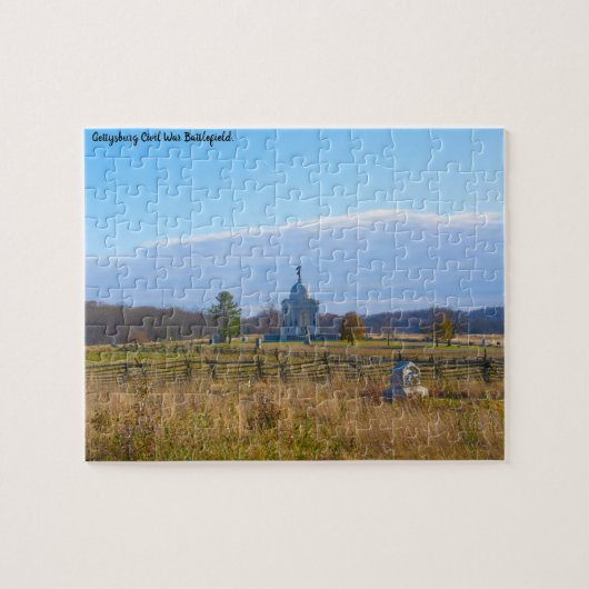 Gettysburg-slagveld. Legpuzzel (Horizontaal)