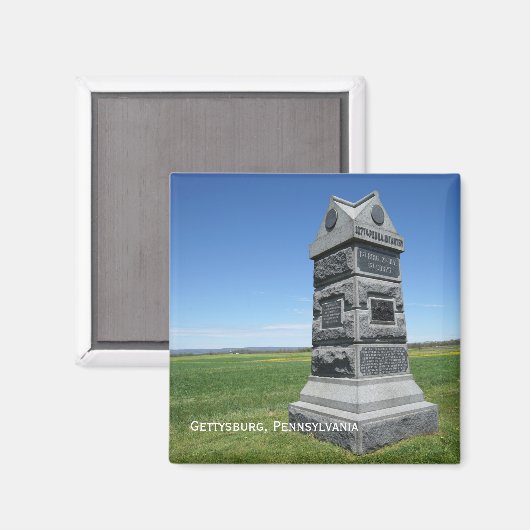 Gettysburg-slagveld Magneet (Voorkant / Achterkant)