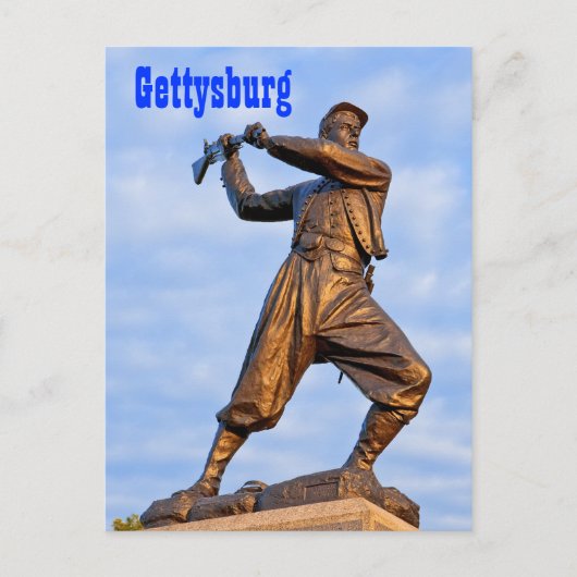 Gettysburg Statue IV Briefkaart (Voorkant)