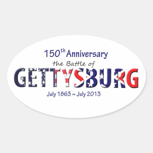 Gettysburg stickers (Voorkant)