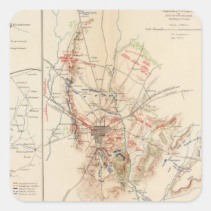 Gettysburg Vierkante Sticker