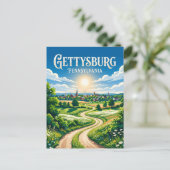 Gettysburg VS Briefkaart (Staand voorkant)
