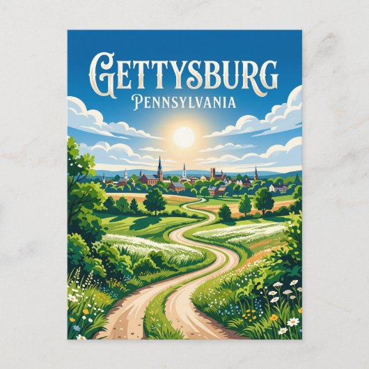 Gettysburg VS Briefkaart (Voorkant)