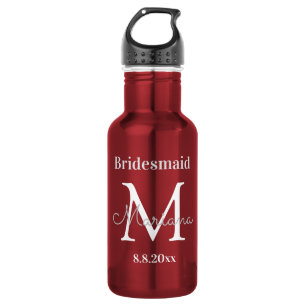 getuige gepersonaliseerd elegant stijlvol waterfles