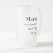 Getuige Gepersonaliseerd Matglas Bierpul (Voorkant rechts)