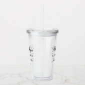 Getuige Huwelijk Script Aangepast Acryl Drinkbeker (Rechts)
