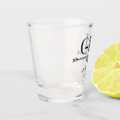 Getuige Initiëlen Shot Glas (Links)
