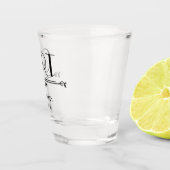 Getuige Initiëlen Shot Glas (Rechts)