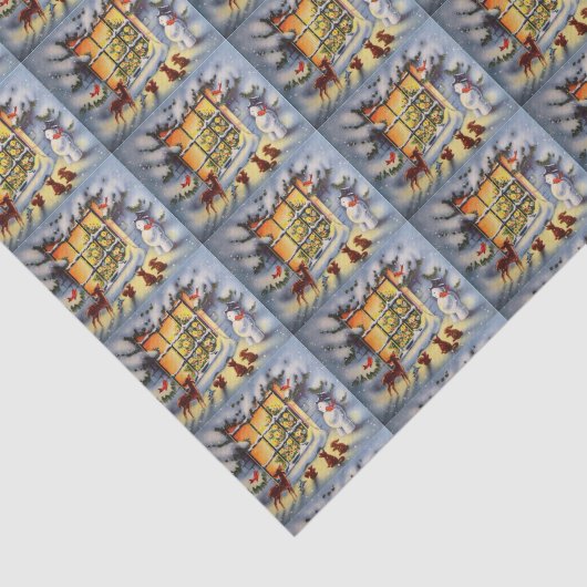 Getuige kerst met kerstmis tissuepapier (Detail)