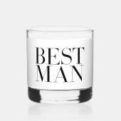 Getuige Modern Persoonlijk Minimalistisch Whisky Glas (Voorkant)