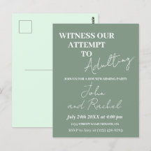 Getuige onze poging tot volwassen housewarming par