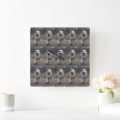 Getuige oude Engelse Sheepdog Clock - run Dog! Vierkante Klok (Huis)