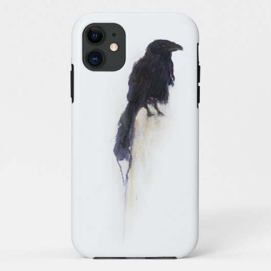 "Getuige" - Raven in Wintersneeuw Case-Mate iPhone Case (Achterkant)