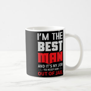 Getuige Trouw Bruidegom Grappig Bachelor Party Her Koffiemok
