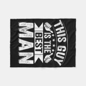 Getuige Trouw Bruidsjonkers Grappig Bruidsmeisje B Fleece Deken (Voorkant (Horizontaal))