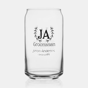 getuige vrijgezellenfeest voeg naam toe modern sim blikvorm glas