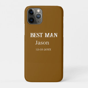 getuige vrijgezellenfeest voeg naam toe modern sim iPhone 11 pro hoesje