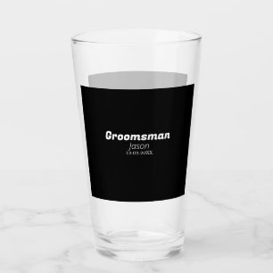 getuige vrijgezellenfeest voeg naam toe modern sim glas