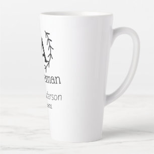 getuige vrijgezellenfeest voeg naam toe modern sim latte mok