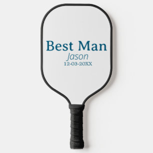 getuige vrijgezellenfeest voeg naam toe modern sim pickleball paddle