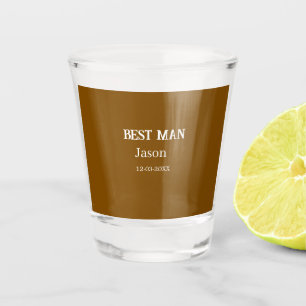getuige vrijgezellenfeest voeg naam toe modern sim shot glas