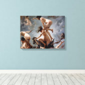 Getuigen die naar de Sabbat gaan - Luis Ricardo Fa Canvas Afdruk (Insitu (Houten vloer))