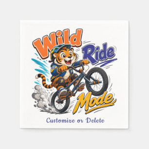 Getypte BMX-fiets Feest met Naam Servet