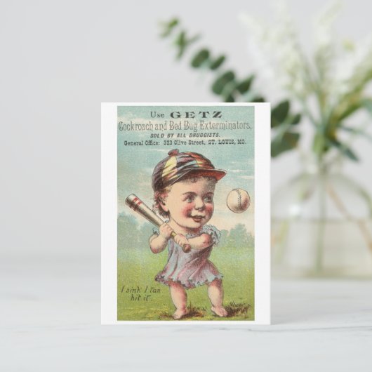 Getz-kakkerlak en -insectenverdelgers briefkaart (Staand voorkant)
