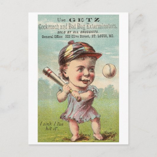 Getz-kakkerlak en -insectenverdelgers briefkaart (Voorkant)