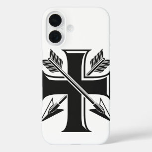 GEUEE Vintage Knight Serie iPhone 16 Hoesje